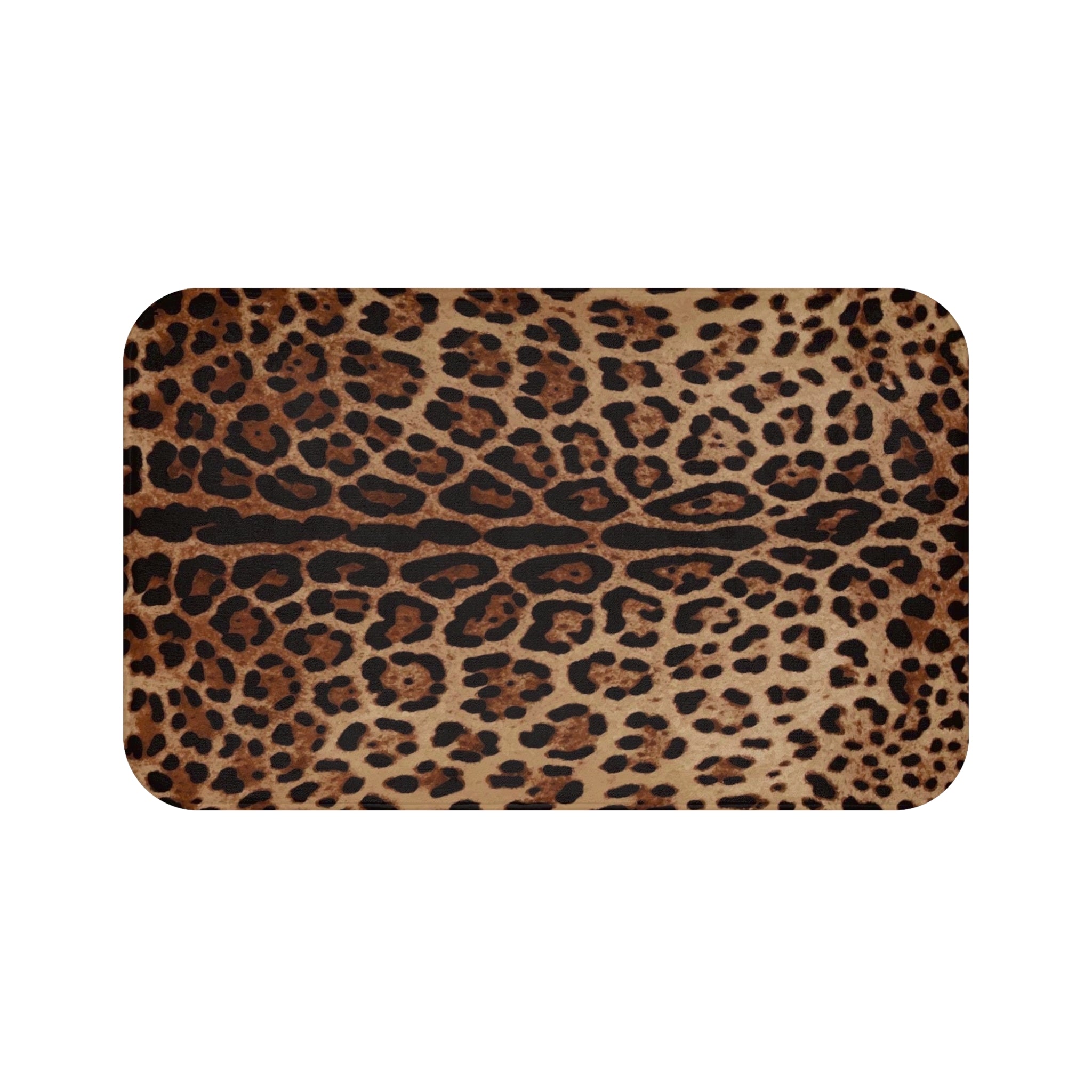 Leopard Print Bath Mat