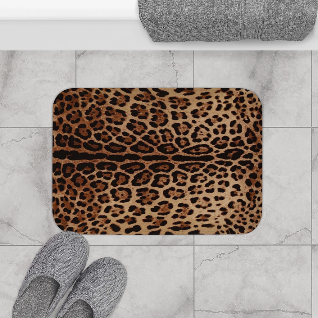 Leopard Print Bath Mat