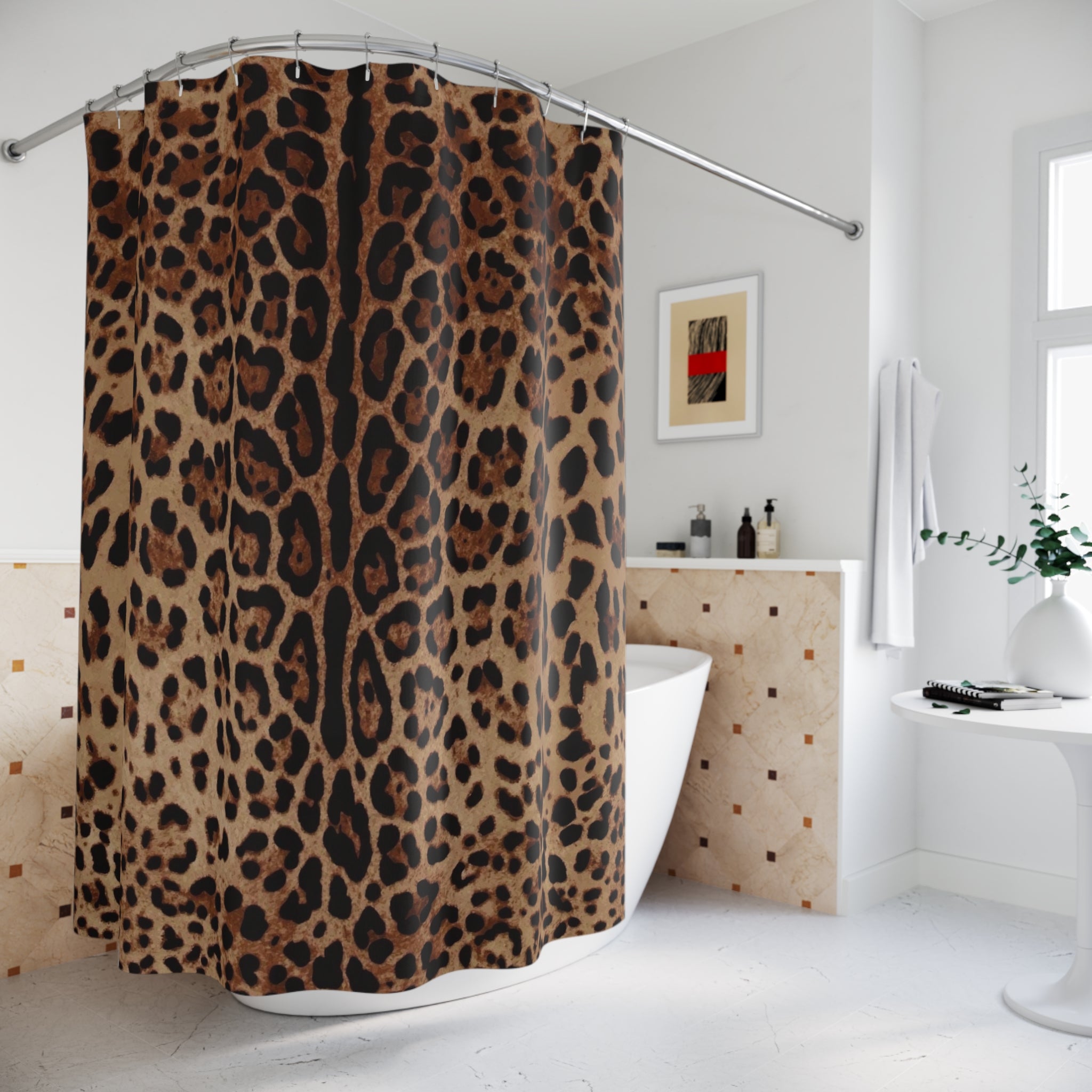 Leopard Print Shower Curtain