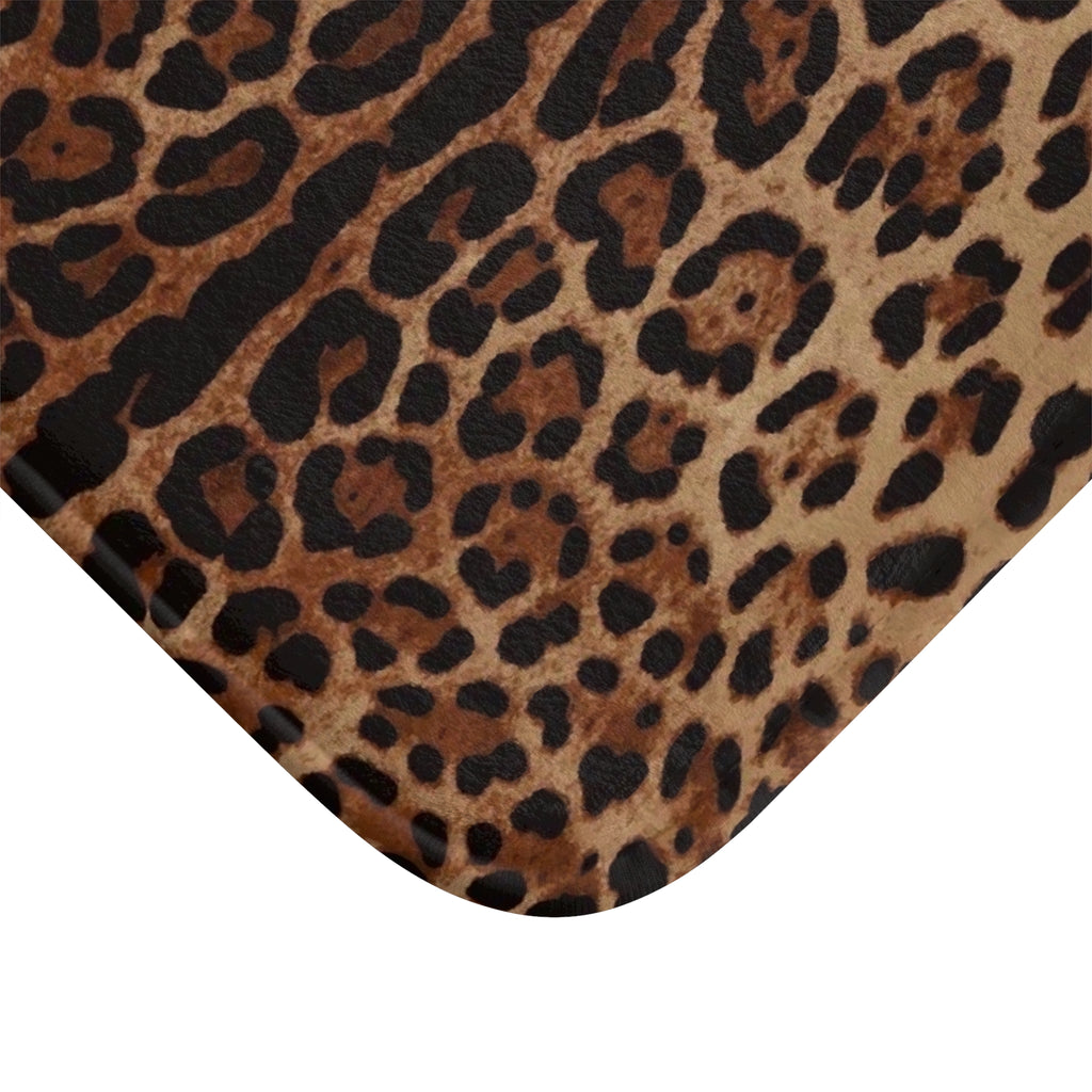 Leopard Print Bath Mat
