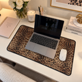 Leopard Print Desk Mat Mouse Pad