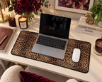 Leopard Print Desk Mat Mouse Pad