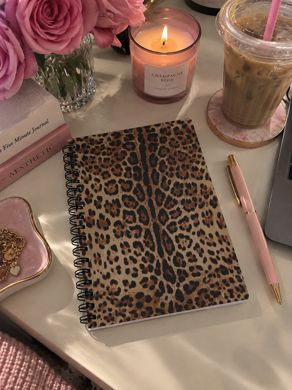 Leopard Print Spiral Notebook