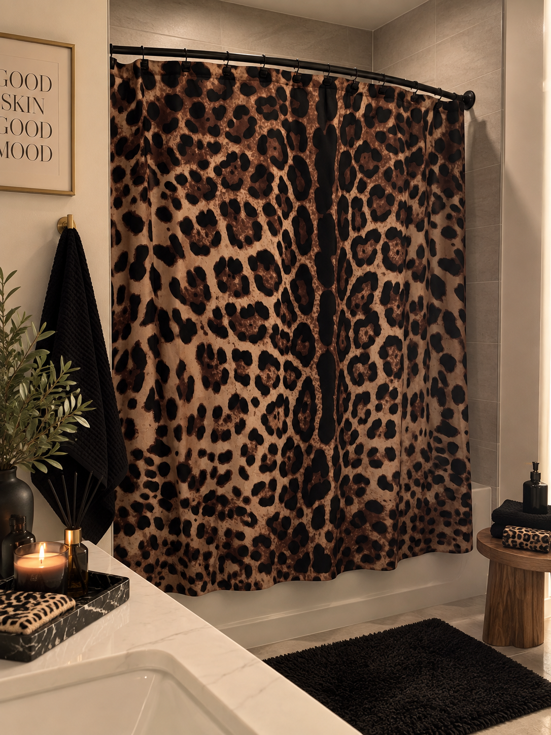 Leopard Print Shower Curtain