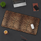 Leopard Print Desk Mat Mouse Pad