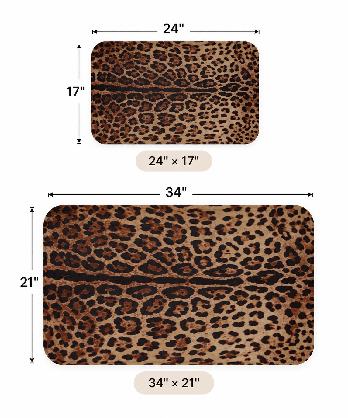 Leopard Print Bath Mat