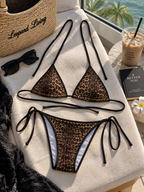 Leopard Print Tie-Side Bikini