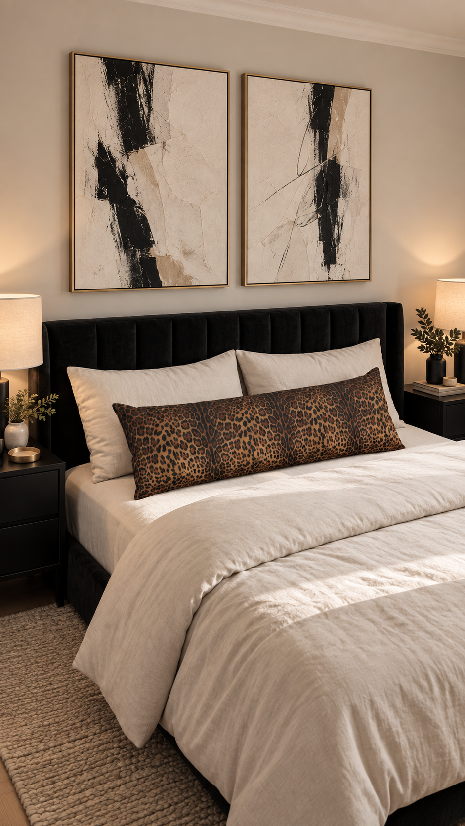 Leopard Print Body Pillow
