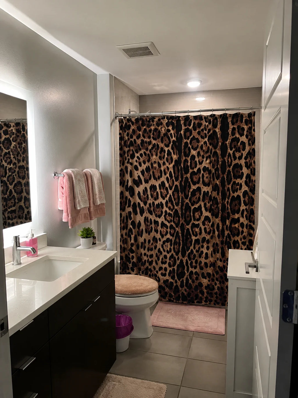 Leopard Print Shower Curtain